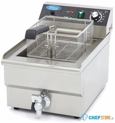 Maxima Frituurpan - 16 L - 1 Mand - met Tapkraan - 09365010