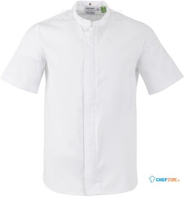 Southside Harlem Koksjas Wit Korte Mouw Mesh Maat L - BA116-L