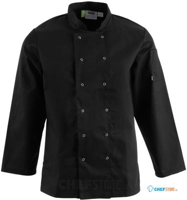 Whites Vegas unisex koksbuis lange mouw zwart XXL | A438-XXL