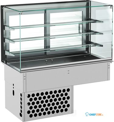 Drop-In Koelvitrine Recht - Gesloten 5/1 GN, CombiSteel 7495.0130