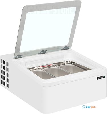 OPZET ICECREAM VITRINE - VOOR 3 X 5L BAKKEN - ICE3