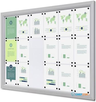 Syna Outdoor Vergrendelbaar Notitiebord Slim 18 X A4 - SCTE18XA4PH