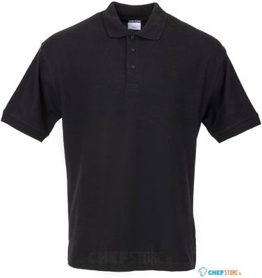 Unisex poloshirt | zwart | maat M | A735-M 1