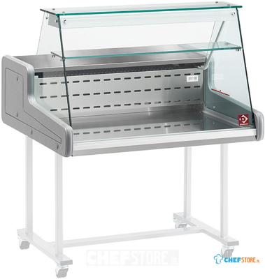 Gekoelde Vitrinetoonbank B=100cm | Rechte Ruit | Schuifdeuren | Diamond | SUP10-ZD/R2 1