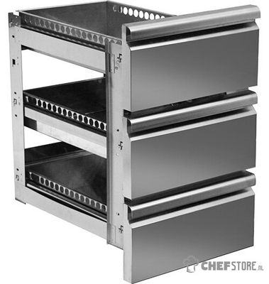 Mastro Ladeset Met "Geruisloos Sluiten" 3X 1/3 Voor Gekoelde Werkbanken 700 Mm - Virtus-Lijn | Z/FVDSC13 1