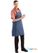 Chef Works Urban Berkeley Denim schort met bretels middenblauw | BB207 8