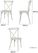 Bolero Manhattan Kruisrugleuning Resin Stoelen Limewash (Verpakking van 4) - HW280 5