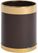 Bolero prullenbak bruin met gouden rand | Y804