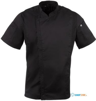 Chef Works Springfield unisex koksbuis met rits zwart L | B472-L