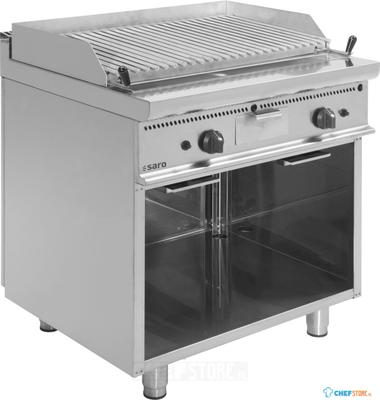 SARO Gas Lavasteengrill Tafelmodel E7/BS2BA 1