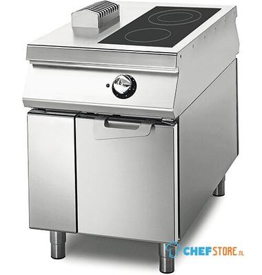 Induction Plate With 2 Plates On Cabinet With Doors,  Two-Sided Panel Control, Virtus VS11060IND 1