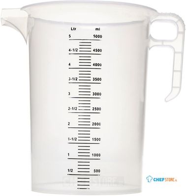 Polypropyleen Maatbeker 5l, Pro-Measures FD329