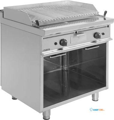 SARO Gas Lavasteengrill Tafelmodel E7/BS1BA