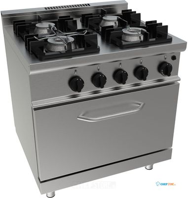 SARO Gasfornuis met Gasbakoven Model E7/KUPG4LO 1