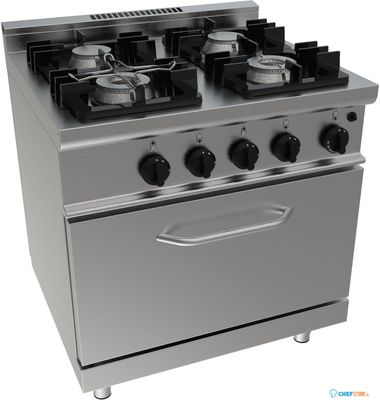 SARO Gasfornuis met Gasbakoven Model E7/KUPG4LO