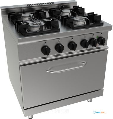 SARO Gasfornuis met Elektrische Oven Model E7/KUPG4LE