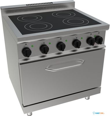 SARO Keramisch Fornuis met Elektrische Oven Tafelmodel E7/CVE4LE