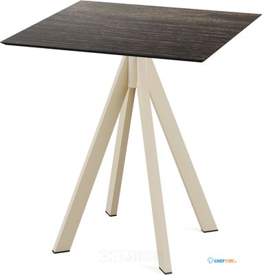 Infinity Terrastafel Zand Frame + Riverwashed Wood HPL 70x70 cm - Essentials 120031477