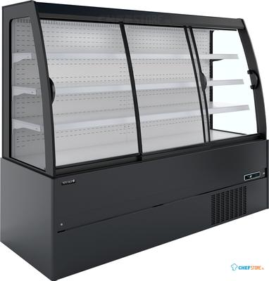 Compacte Wandkoeler met Schuifdeuren (Zwart Ext. - wit Int.) - MCWB200S LOW