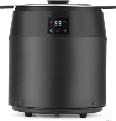 HENDI 860564 Soepketel zonder water, 10L, , 10L, Zwart, 220-240V/450W, Diameter ⌀ 33 cm - Hoogte 39,8 cm