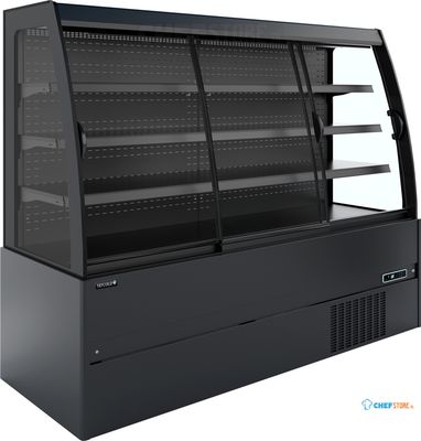 Compacte Zwarte Wandkoeler met Schuifdeuren - MCB200S LOW