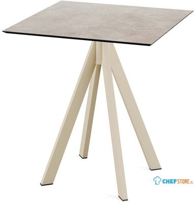 Infinity Terrastafel Zand Frame + Moonstone HPL 70x70 cm - Essentials 120031377
