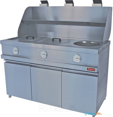 Gasfriteuse | 3 Ronde kuipen | MIKA/3-MC | Diamond 1