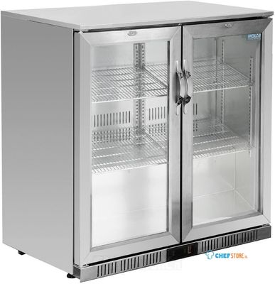 Polar G-Serie 2-Deurs Barkoeling Met Klapdeuren RVS 208l, Polar GL008