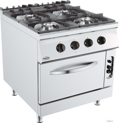 BASE 900 GASFORNUIS 4 BR. Met GASOVEN - Combisteel 7178.3015 1