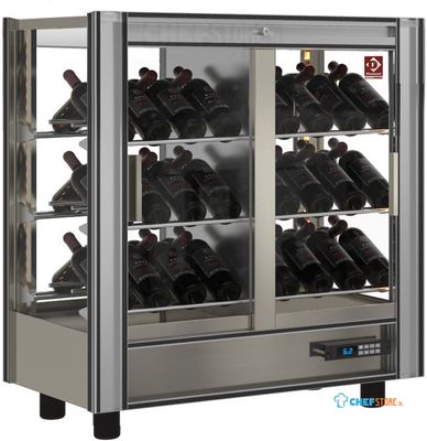 Gekoelde Wijnvitrine Lt. 216 - Doorgeef - Moduleerbaar - Diamond PVV-2/TR-R6 1