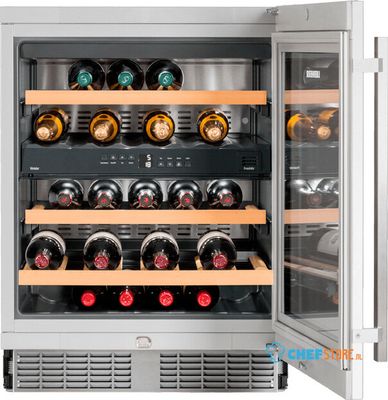 Liebherr Onderbouw Wijnklimaatkast Vinidor RVS met Glasdeur - UWTES 1672 1