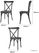 Bolero Manhattan Cross-Back Kunststof Stoelen Zwart (Set van 4) - HW283 5