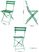 Bolero Perth Bosgroene Stijl Stalen Inklapbare Stoelen (2stuks) - HZ364 5