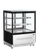TEFCOLD Koelvitrinecounter met Plat Glazen Front en Bovenblad - LPD900F/BLACK