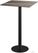 Urban Statafel Zwart Frame + Tropical Wood HPL 70x70 cm - Essentials 130041277