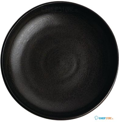 Olympia Canvas diepe coupe borden zwart 23cm | FA320