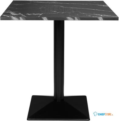 Bolero Complete Tafel Vierkant Zwarte Steen Effect 700 Mm - HW851