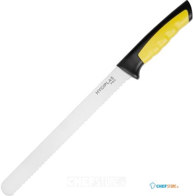 Hygiplas JD218 Pro Slicer gekarteld mes geel 25cm