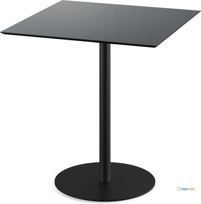 Urban Terrastafel Zwart Frame + Zwart HPL 70x70 cm - Essentials 130011077
