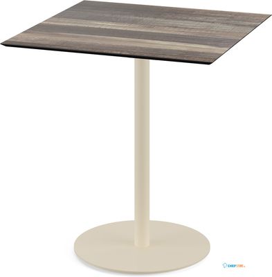 Urban Terrastafel Zand Frame + Tropical Wood HPL 70x70 cm - Essentials 130031277