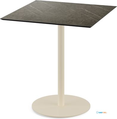 Urban Terrastafel Zand Frame + Midnight Marble HPL 70x70 cm - Essentials 130031677