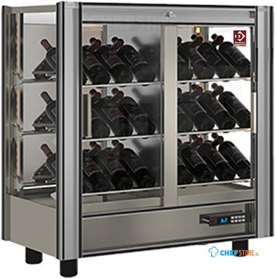 Gekoelde Wijnvitrine Lt. 216 - Moduleerbaar - Diamond PVV-2-R6 1