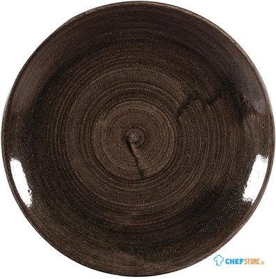 Churchill Stonecast Patina Black Coupe Borden 288mm (Pak van 12) - DR650