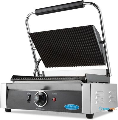 Maxima Contactgrill - Gegroefd - Enkele Grillplaat - 33,5 cm - 09300436