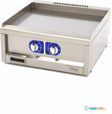 Maxima Horeca Grillplaat - Glad - Dubbel - 60 cm Diep - 400V - 09391630