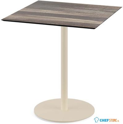 Urban Terrastafel Zand Frame + Tropical Wood HPL 70x70 cm - Essentials 130031277 1