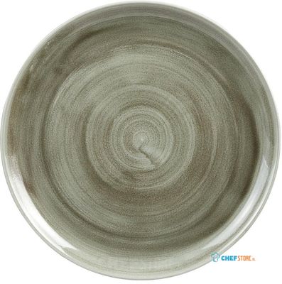 Churchill Stonecast Patina Burnished Green Evolve Coupe Bord 32.4 cm Pak van 6 - HC805