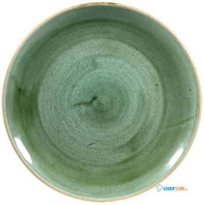 Churchill Stonecast Samphire Green Evolve Coupe Bord 26 cm Pak van 12 - DF995