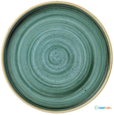 Churchill Stonecast Samphire Green Bord met Opstaande Rand 22 cm Pak van 6 - FJ915