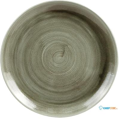 Churchill Stonecast Patina Burnished Green Evolve Coupe Bord 26 cm Pak van 12 - HC807